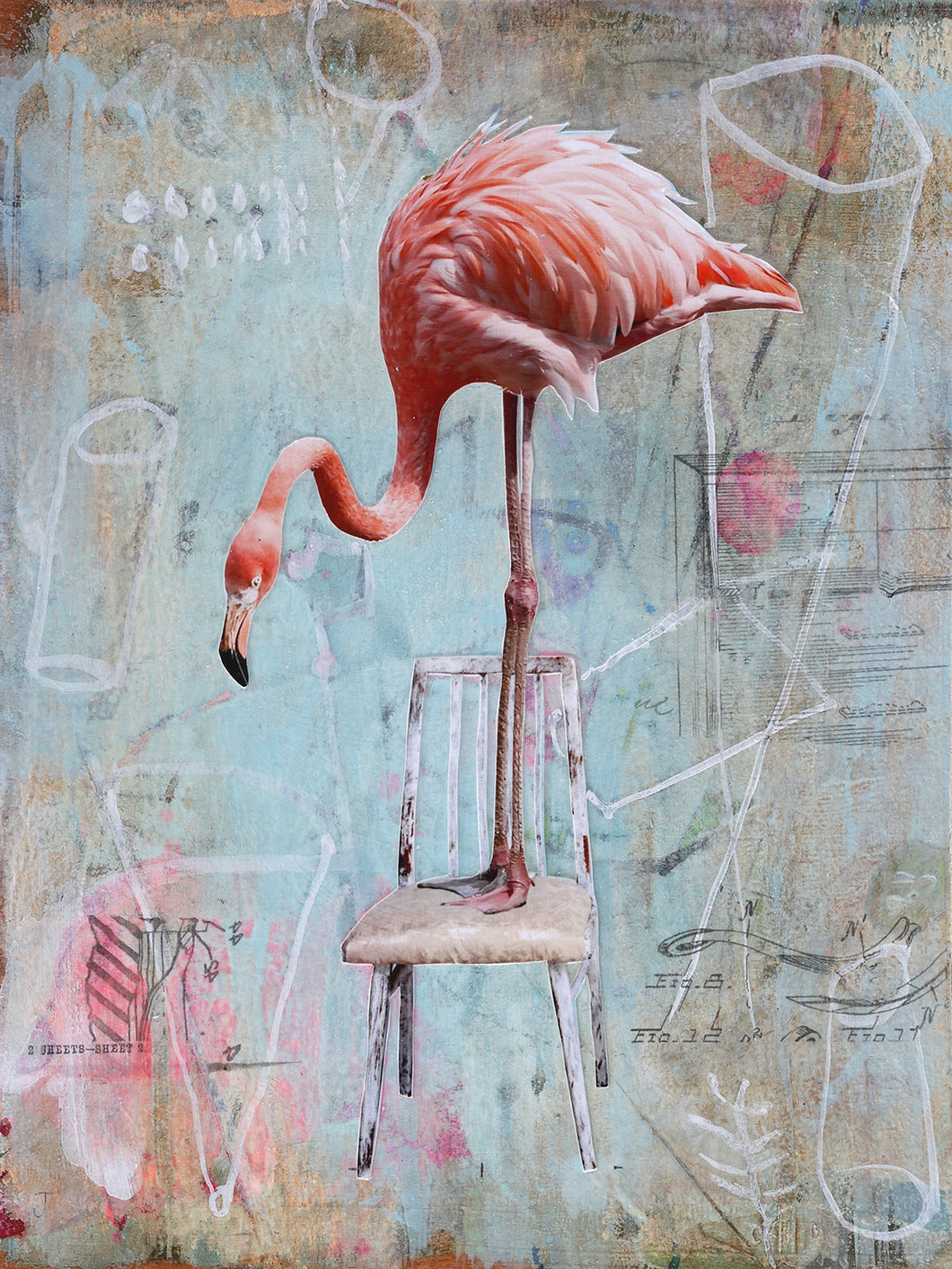 Animals and Antiques Flamingo 2